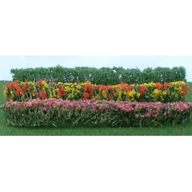  HEDGE PLANT GREEN ASSORTED 125x9x15mm - HO SCALE