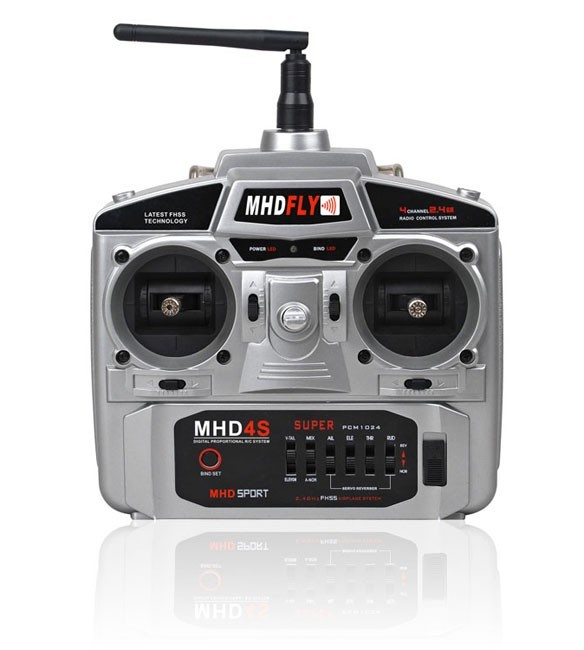 Mhdfly RADIO 4V MHD4S 2.4GHz Mode 1 chez 1001hobbies (Réf.01004)