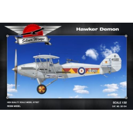 Maquette avion Hawker Demon . Kit includes: 130 resin parts- 92 pe film - reinforced wings - struts- instruction decals RAF Hawk