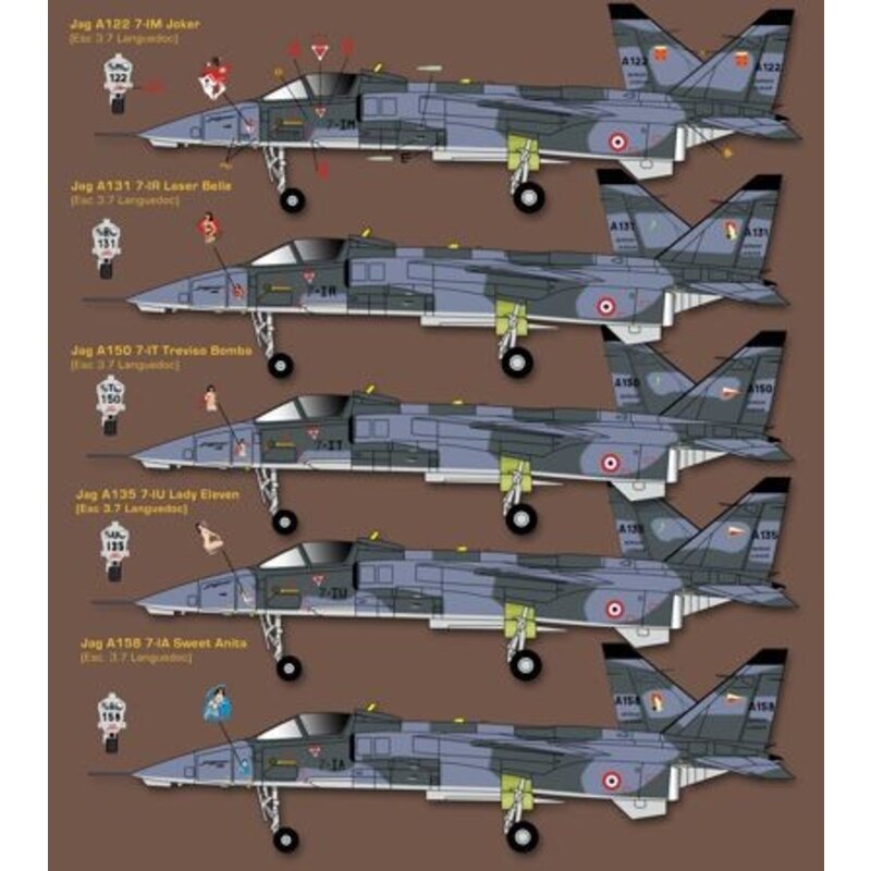 Décal French Sepecat Jaguar with nose art in Kosovo