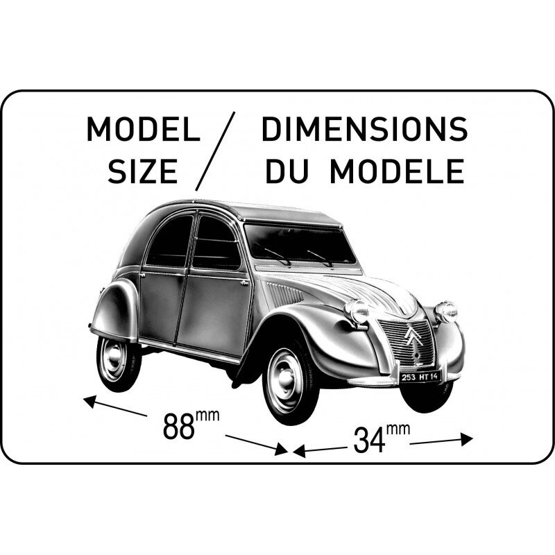 Maquette Citroën 2CV + Piste Heller 60157 21 pièces - Maquette