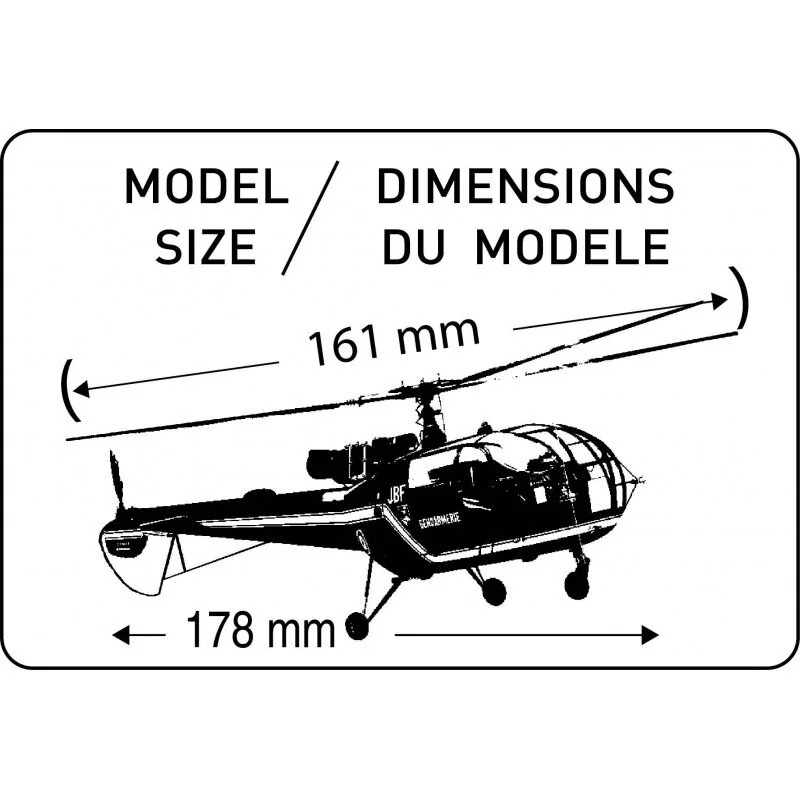 Alouette III gendarmerie 1/72