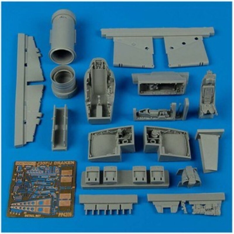 kit de détail de Saab J-35F Draken (pour maquettes Hasegawa) 