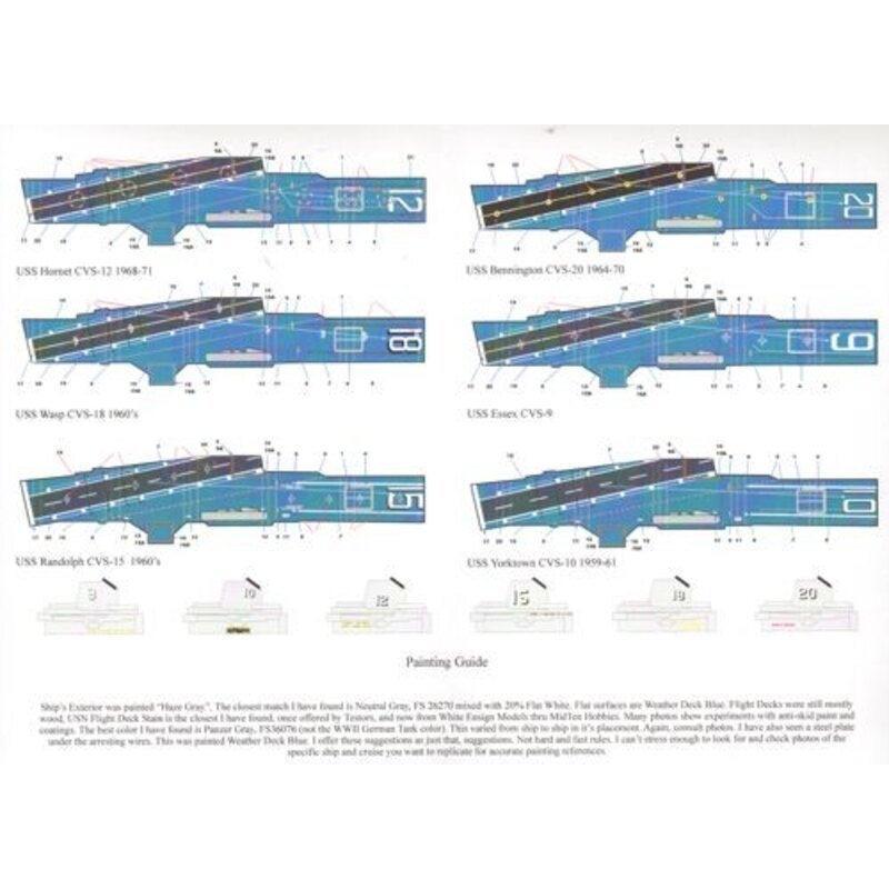 U.S.S. Hornet ( CVS- 12 ) . Marquages ​​CVS Essex classe .