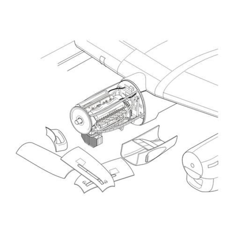 Avro Lancaster Mk.I / III - UN ensemble de moteur ( conçu pour être utilisé avec les kits Airfix ) ensemble détaillée contenant 