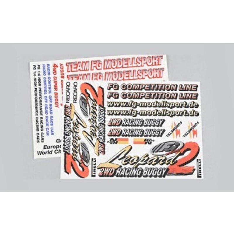 Set sticker Leopard 2wd