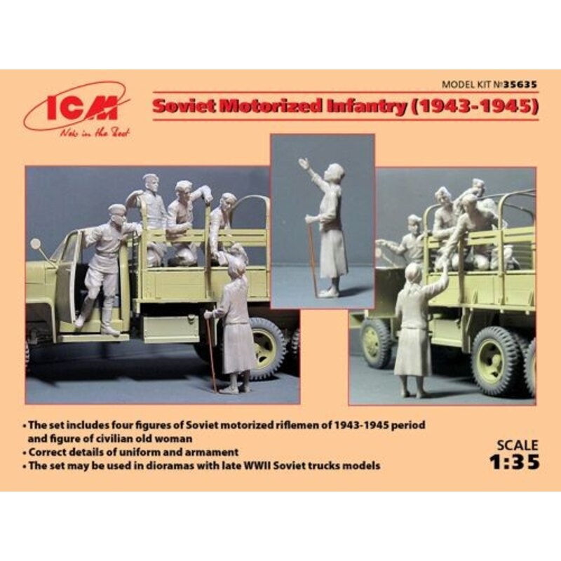 Soviet Motorised Infantry 1944-45 (4 x Figures)