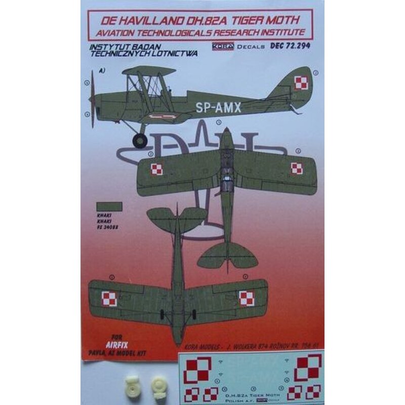 de Havilland DH.82A Tiger Moth Aviation Technological Research Institute (designed to be used with Airfix, Pavla Models and AZ M