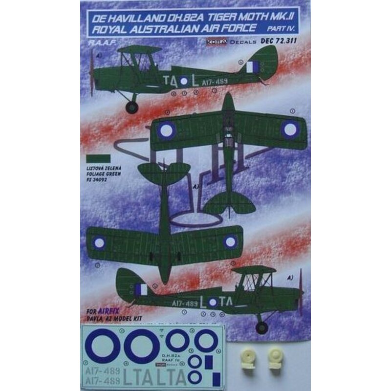 de Havilland DH.82A Tiger Moth Mk.II RAAF Part 4 (designed to be used with Airfix, Pavla Models and AZ Model kits)