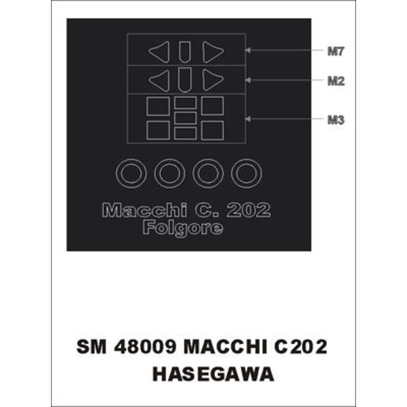 Macchi C.202 (exterior) (designed to be used with Hasegawa kits)