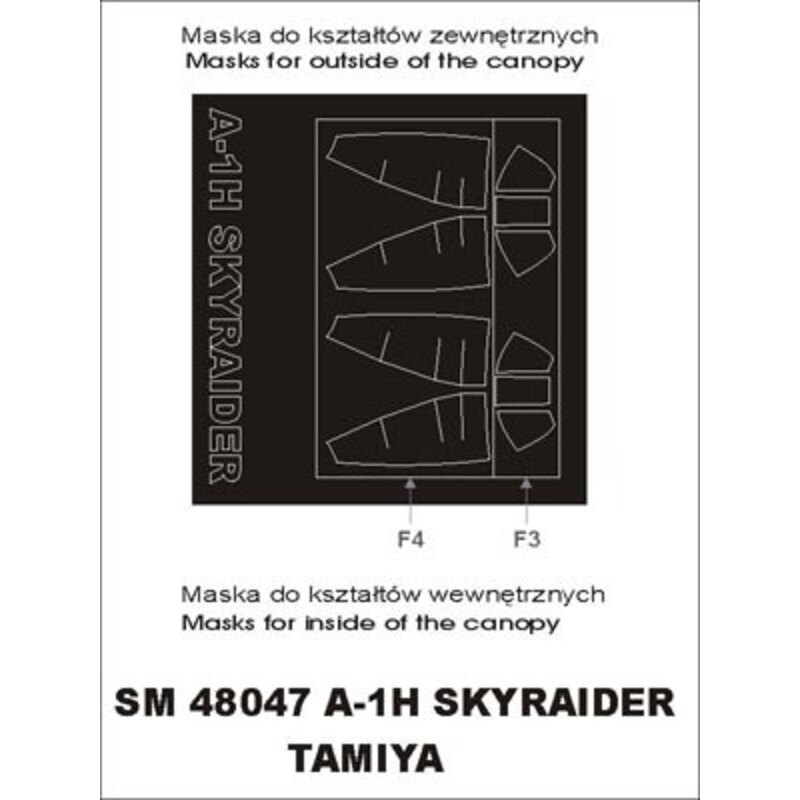 Douglas A-1H Skyraider (exterior and interior) (designed to be used with Tamiya kits)