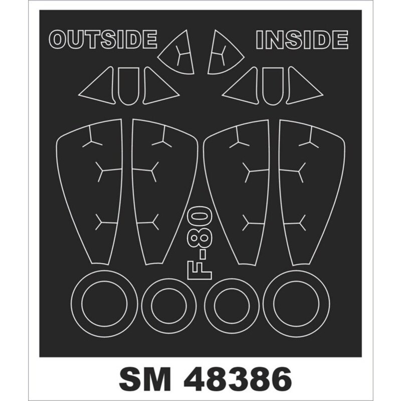 Lockheed F-80A (exterior and interior) (designed to be used with HOBBY BOSS kits)