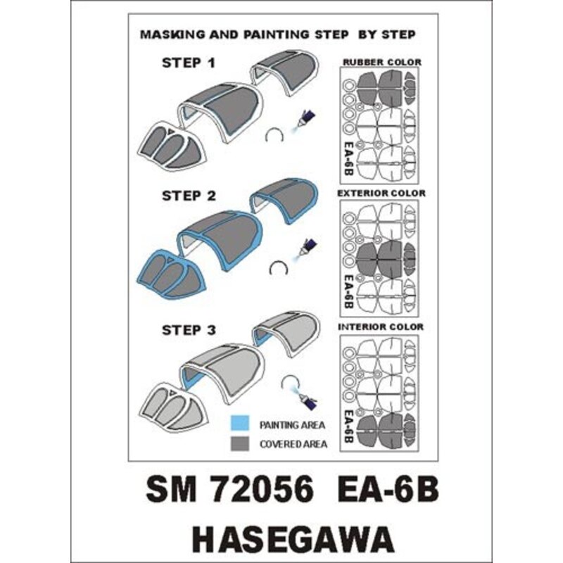 Grumman EA-6B Prowler (exterior) (designed to be used with Hasegawa kits)