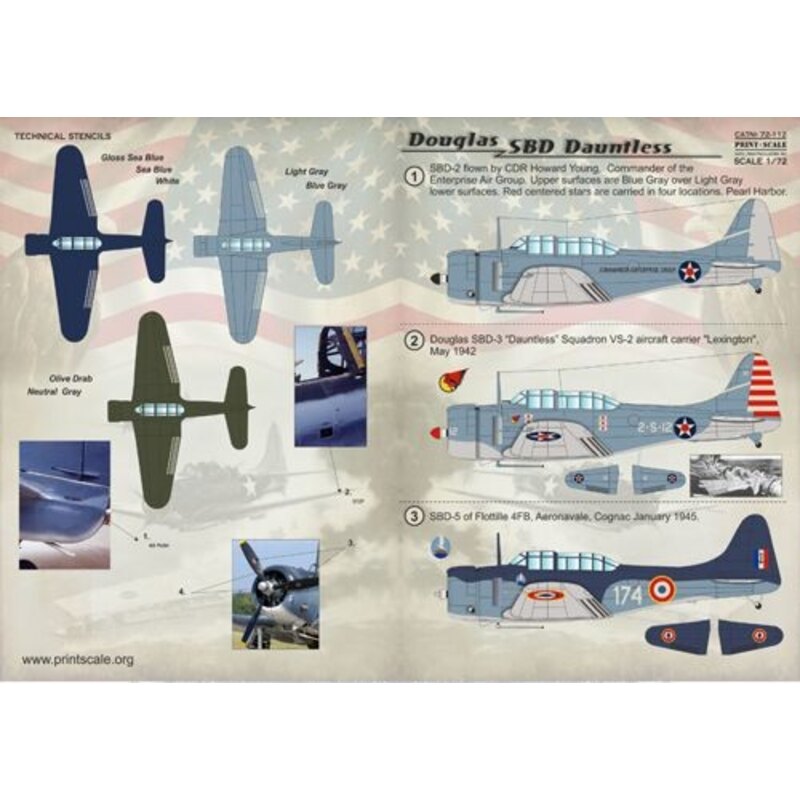 Décal Douglas SBD Dauntless