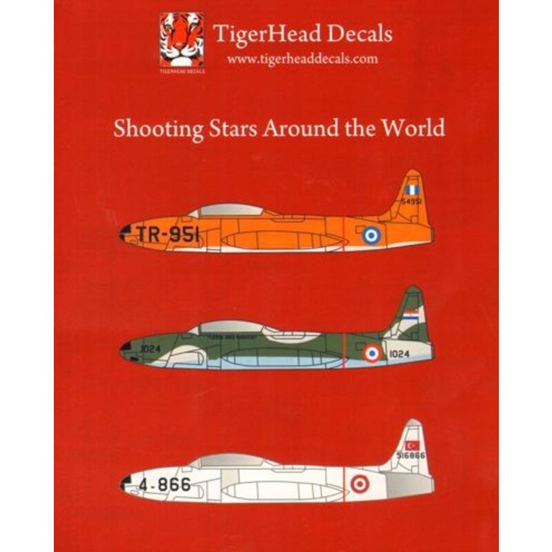 Décal The Lockheed T-33 Shooting Star (or T-Bird) is an American jet trainer aircraft. 