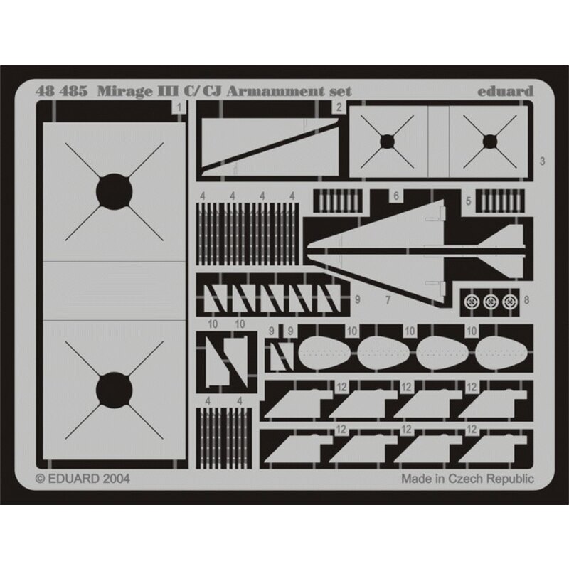 armement de Dassault Mirage III (pour maquettes Eduard) 