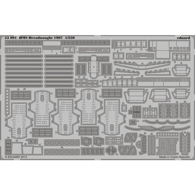 HMS Dreadnought 1907 trum/350-Eduard UA53091