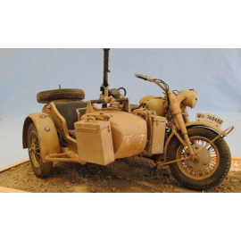 Maquette camion BMW R75 & Sidecar