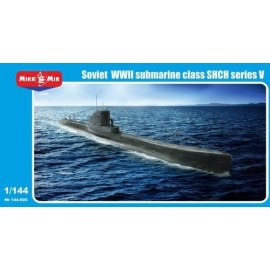 Maquette bateau Soviet WWII submarine class SHCH series