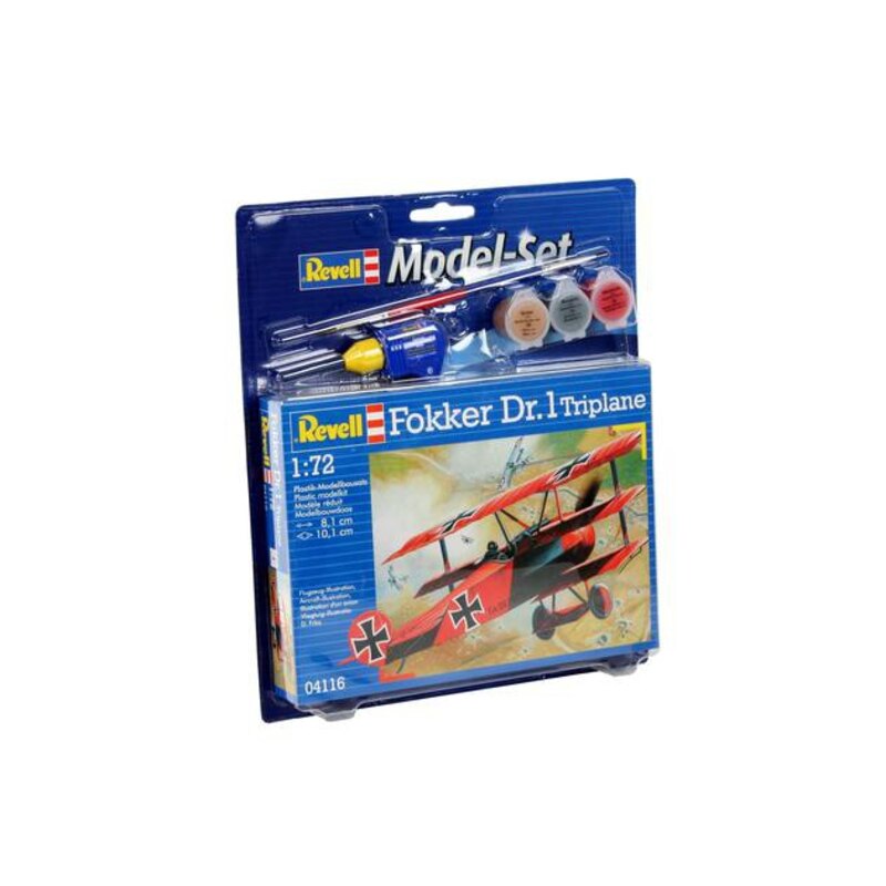 Maquette avion Revell Fokker Dr.1 Triplan Set - coffret contenant la maq