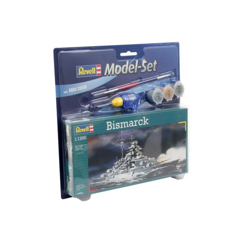 1/1200 Maquette à monter BISMARCK avec peintures et colle - REVELL -  REV65802