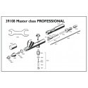 Aérographe Master Class PROF - Double action, alimentation par le haut ou par bouteille , tête fine