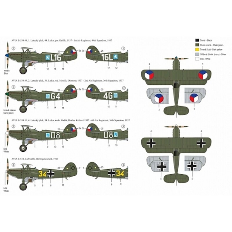 Avia B-534 Version / I. Le prototype du B-534 a volé pour la première fois le 25 mai 1933. La première commande d'approvisionnem