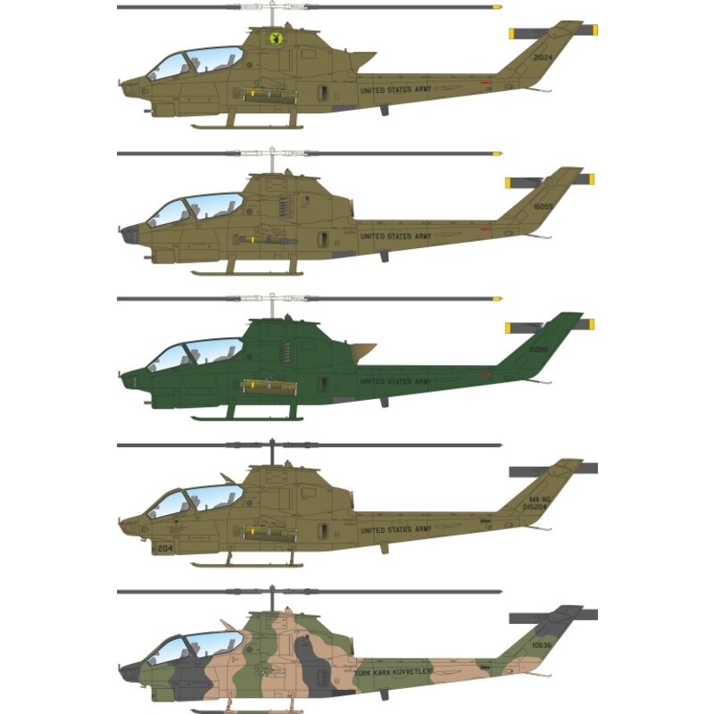 De Bell AH-1Q / S Cobra 'US Army & Turkey'The toute première version de l'hélicoptère Cobra vénérable, l'AH-1G a été principalem