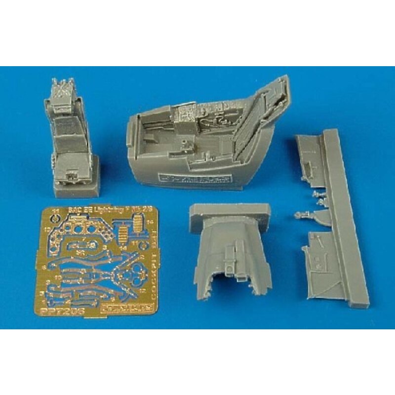 Ensemble cockpit de BAC/EE Lightning F.2/6 (pour maquettes Trumpeter) 