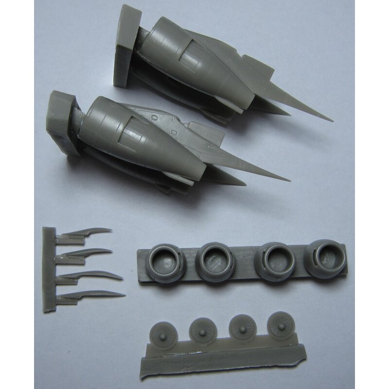 Douglas DC-8 PW JT3D-3 moteurs (conçus pour être utilisés avec des kits Minicraft)