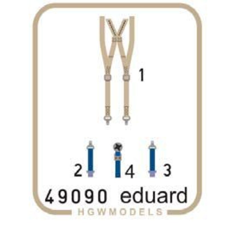 ceintures de sécurité Dassault Mirage IIIC Superfabric (conçu pour être utilisé avec les kits Eduard)