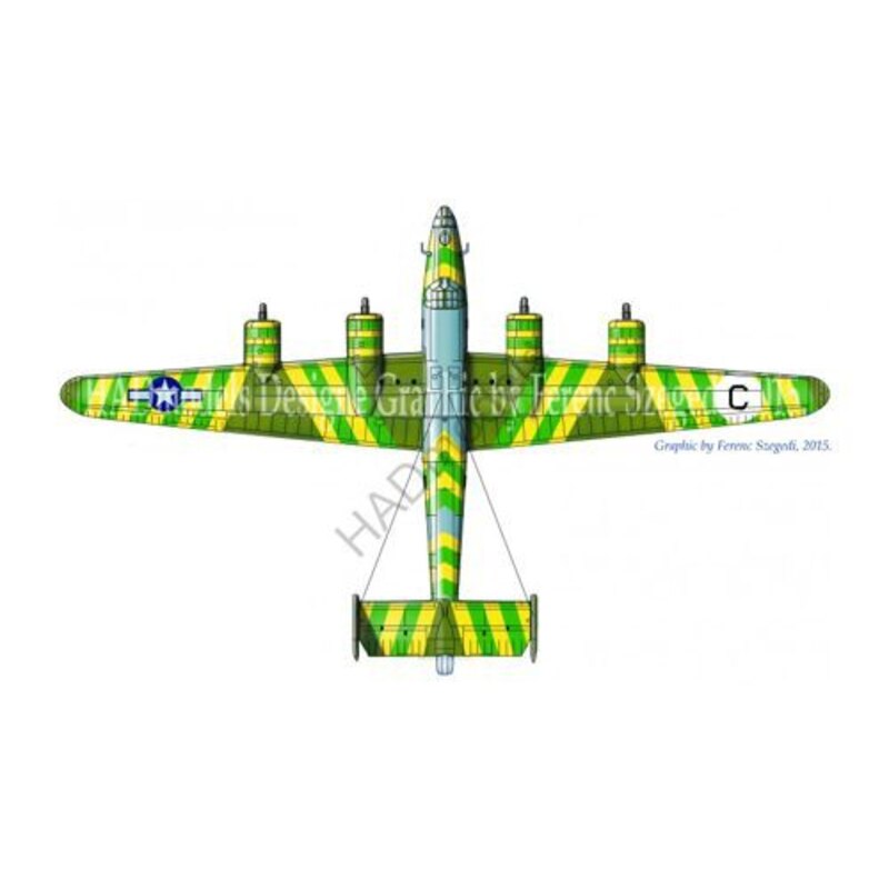 Décal Consolidated B-24D Green Dragon USAF