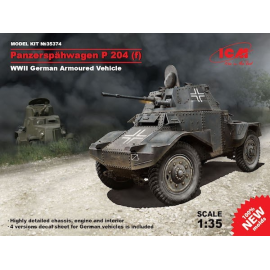 Maquette PANZERSPAHWAGEN P 204 (f), la Seconde Guerre mondiale allemand véhicule blindé & bullet - très détaillé châssis, le mot
