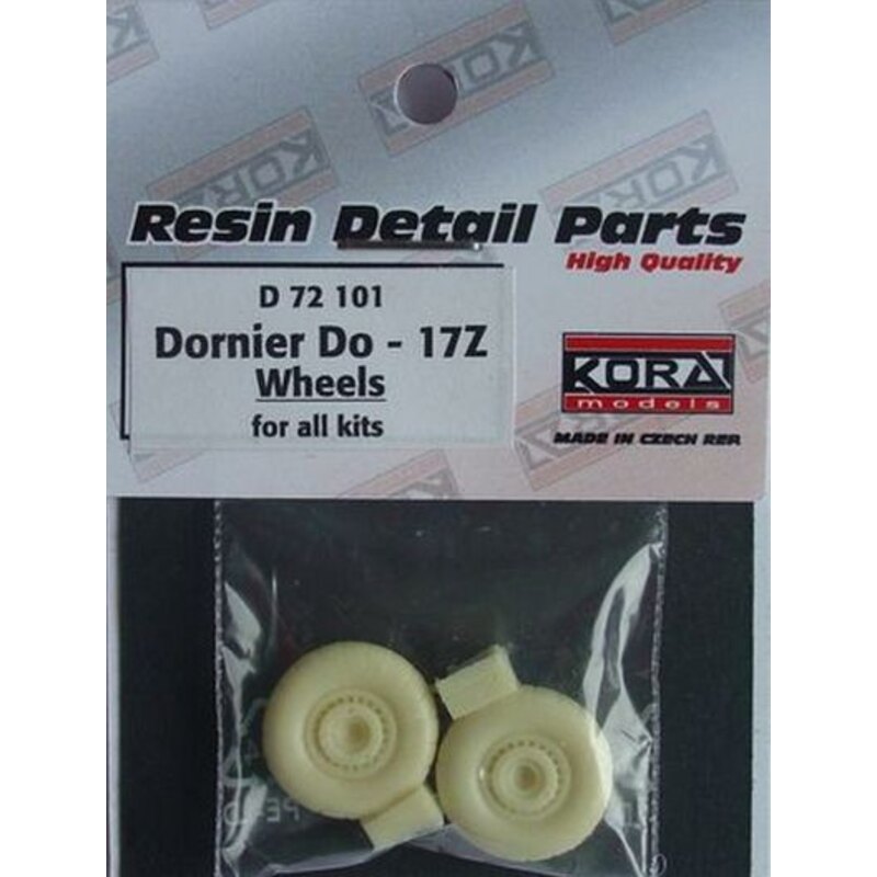 De retour en stock! Roues pour Dornier Do 17Z (conçus pour être utilisés avec des kits Airfix, FROG, Lindberg et Revell)