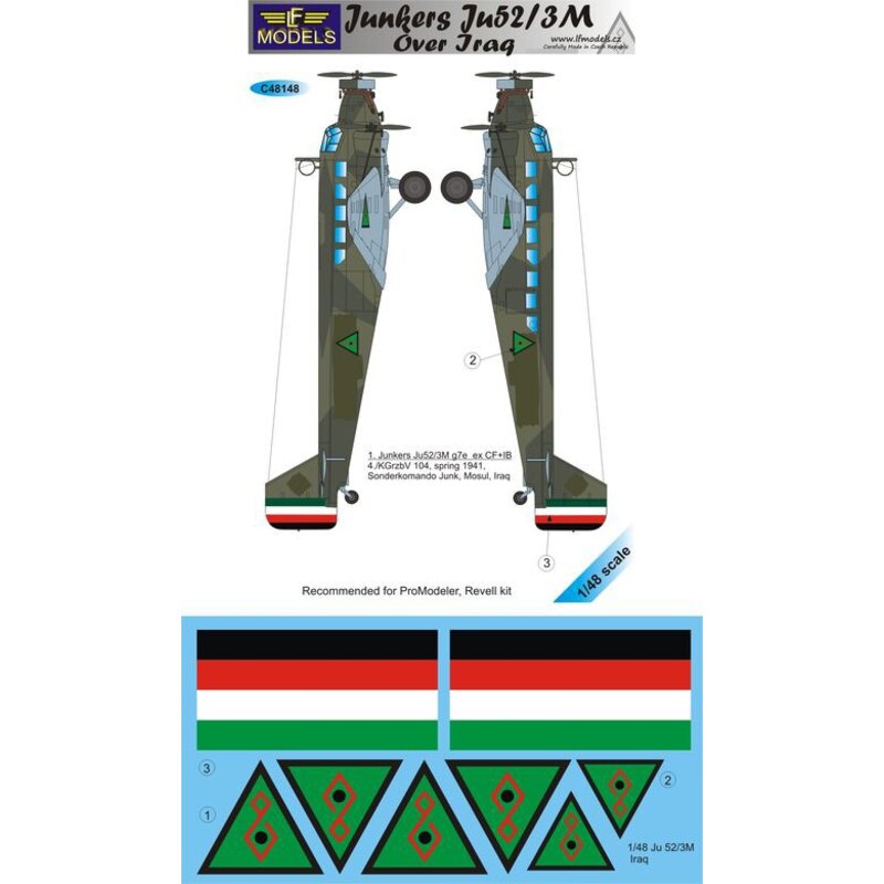 Décal Junkers Ju 52 / 3m sur l'Irak