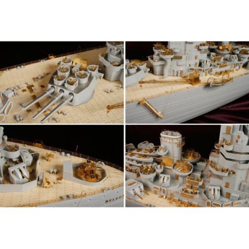 HMS Nelson 1944 DX PACK (conçu pour être utilisé avec les kits Trumpeter)