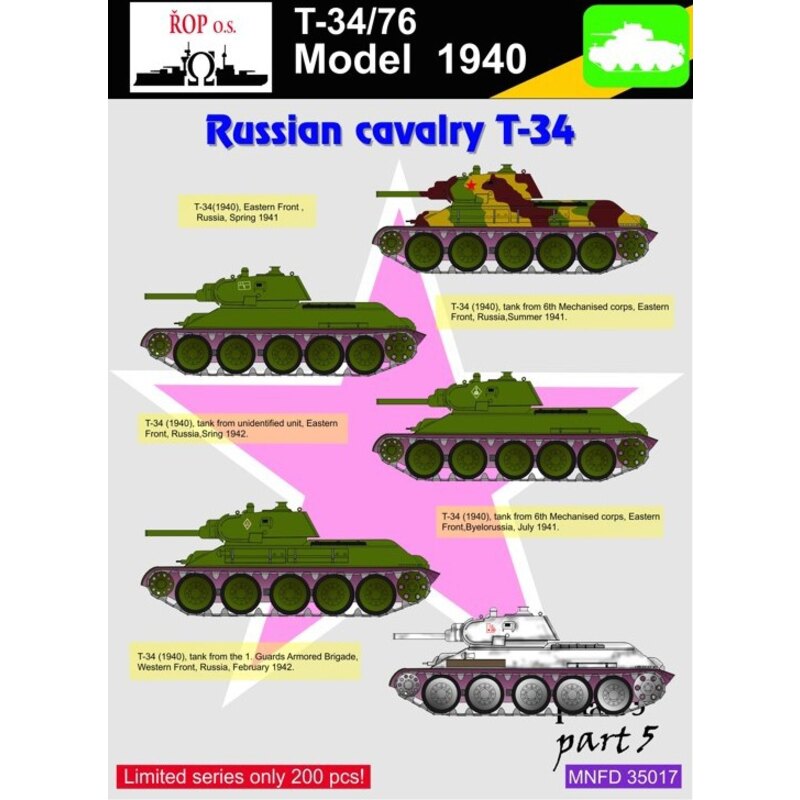 Russe T-34-76 russe cavalerie russe T-34 partie 5