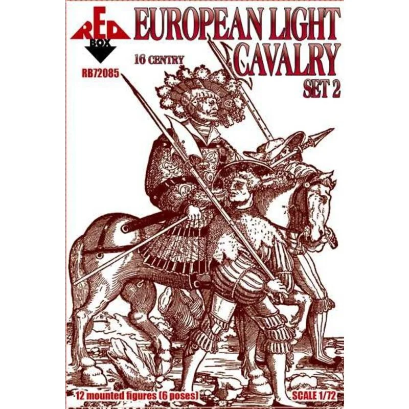 cavalerie européenne de la lumière, du 16ème siècle, set 2