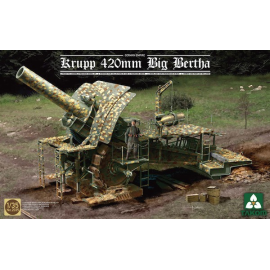 Maquette Krupp 420mm 'Big Bertha' Empire allemand Siege Howitzer & bullet - Gun peuvent être soulevées et abaissées & bullet -. 