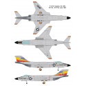 McDonnell F-101C Voodoo avec 2 options décalque: 1. 54-1491, 81stTFW, USAF2. 56-0006, 78e TFS, TFW 81e, kit USAFThe comprend tro