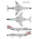 McDonnell F-101C Voodoo avec 2 options décalque: 1. 54-1491, 81stTFW, USAF2. 56-0006, 78e TFS, TFW 81e, kit USAFThe comprend tro