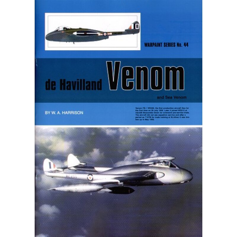 Livre de Havilland Venom et Sea Venom (Hall Park Books Limited)