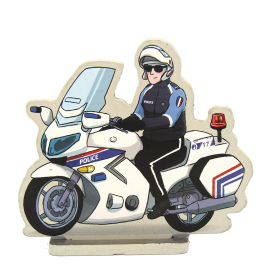 Figurines historiques Enzo le policier à moto 