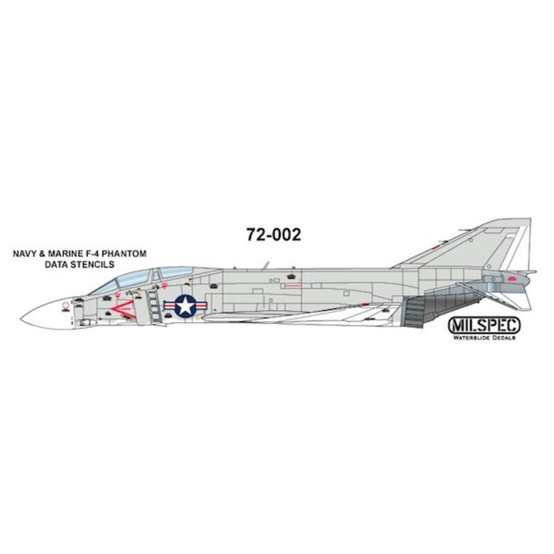 Décal STENCILS DATA McDonnell F-4B Phantom HI / VIZ