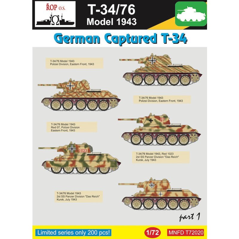 Russe T-34/76 Modèle 1943 - German Capturé T-34 Partie 1