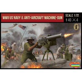Figurine US Navy & Anti-Aircraft Machine gun