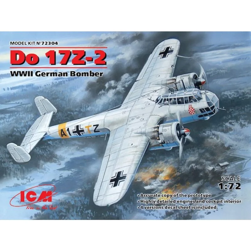 bombardier Dornier Do 17Z-2 Seconde Guerre mondiale allemande (100% de nouveaux moules)