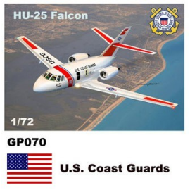 Maquette avion Dassault-Mystere HU-25 Stickers Falcon US Coast Guards