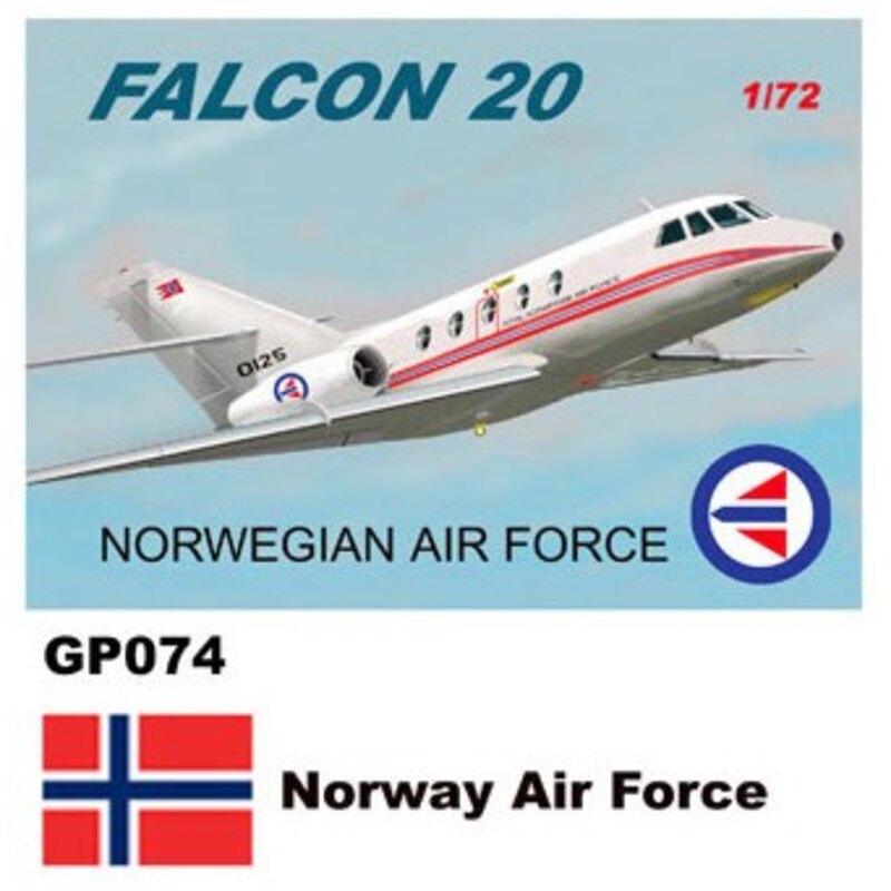 Dassault Mystere-Falcon 20 Stickers Norvège Air Force