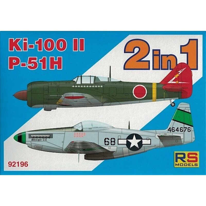 Kawasaki Ki-100-II et nord-américain P-51H Mustang .... deux kits en boîte